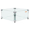 VEVOR Gas Fire Pit Wind Guard for Square Fire Table, 21 x 21 x 7.5 inch Clear Tempered Wind Guard for Firepits, 0.31 inch Thick Square Glass Shield, Glass Panel with Hard Corner Bracket & Feet