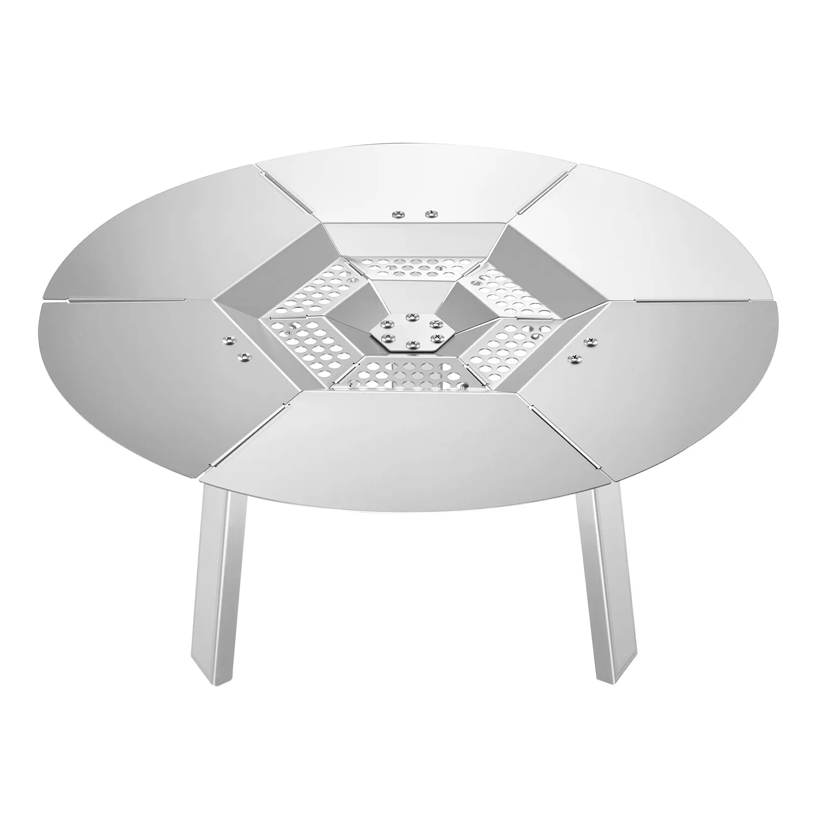 VEVOR Fire Pit Heat Deflector for Solo Stove Yukon 20 in Bonfire Stainless Steel