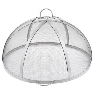 VEVOR Firepit Spark Screen Lid, 36" Diameter, Outdoor Firepit Ring Cover Round Accessories, Fire Pit Metal Cover, Easy-Opening Stainless Steel Fire Ring Covers for Outdoor Patio Fire Pits Backyard 