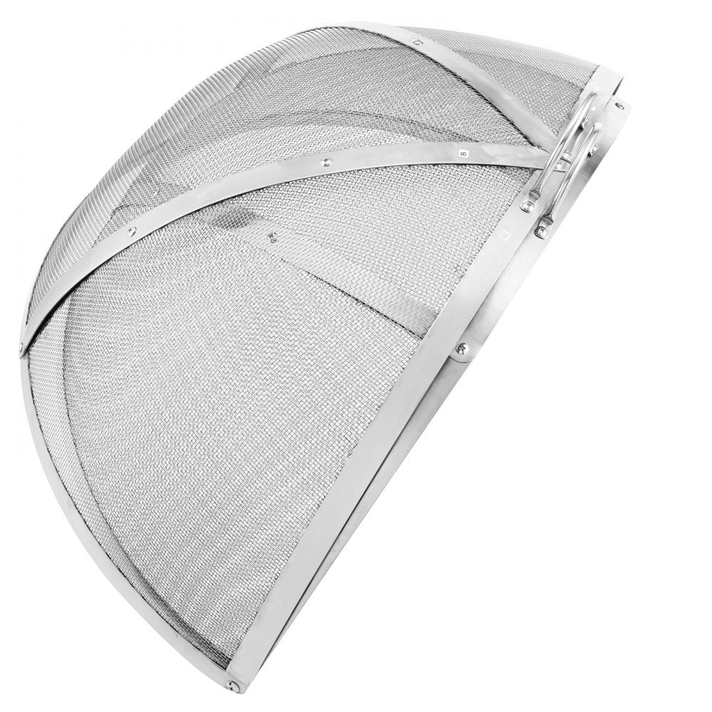 VEVOR Firepit Spark Screen Lid, 30" Diameter, Outdoor Firepit Ring Cover Round Accessories, Fire Pit Metal Cover, Easy-Opening Stainless Steel Fire Ring Covers for Outdoor Patio Fire Pits Backyard 