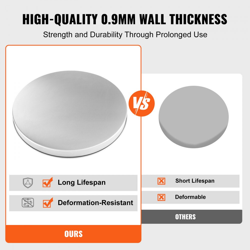 VEVOR Fire Pit Cover Lid, 20" Portable Firepit Spark Screen,Stainless Steel Steel Metal Cover, Easy-Opening Outdoor Wood Burning and Camping Stove Accessory, for Outdoor Patio Fire Pits Backyard 