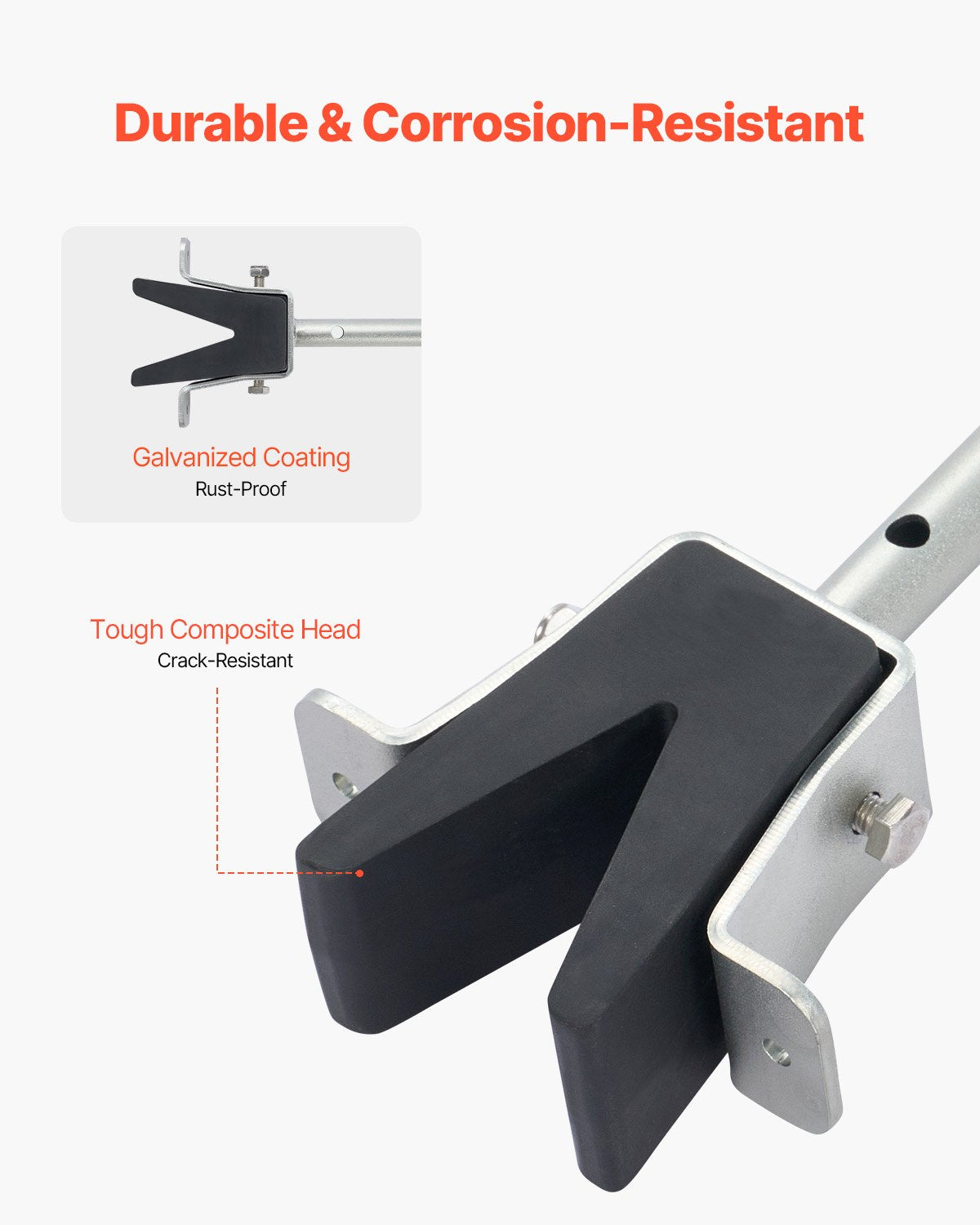 VEVOR Adjustable Transom Saver 23.6-59 in Boat Transom Saver with Composite Head 