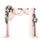 VEVOR Artificial Wedding Arch Flowers Kit Pink With 2 Pcs Flowers 3 Pcs Drapes