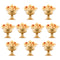 VEVOR 10PCS 16cm/6.3” Wedding Flower Vase Metal Gold Floral Stand for Table