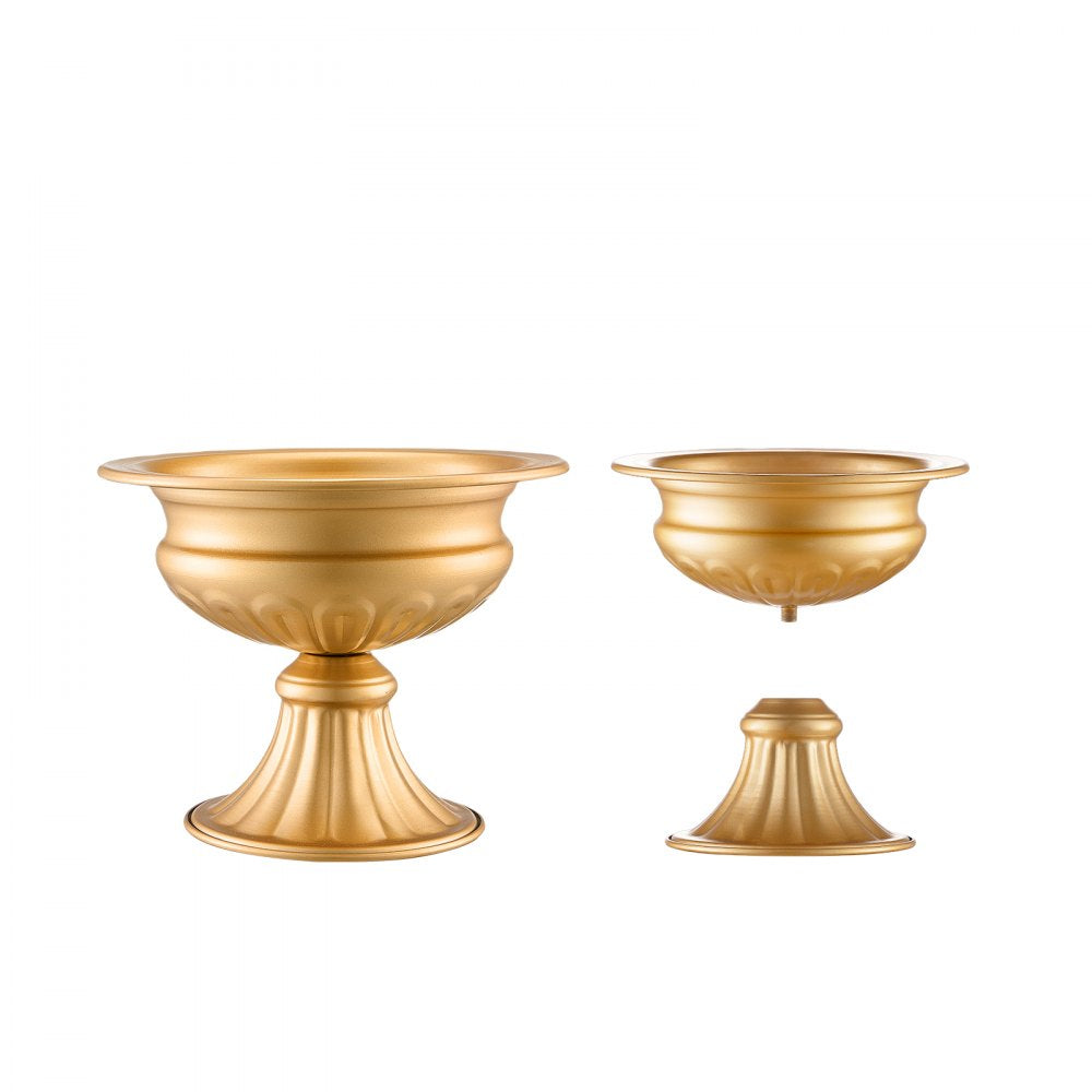 VEVOR 10PCS 16cm/6.3” Wedding Flower Vase Metal Gold Floral Stand for Table 
