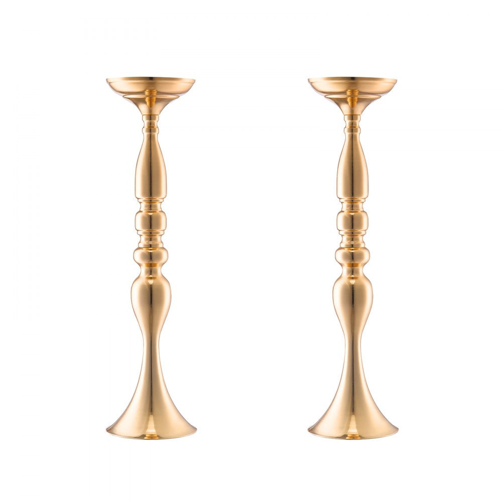 VEVOR 24PCS 50cm/19.7” Wedding Flower Vase Metal Gold Floral Stand for Table 
