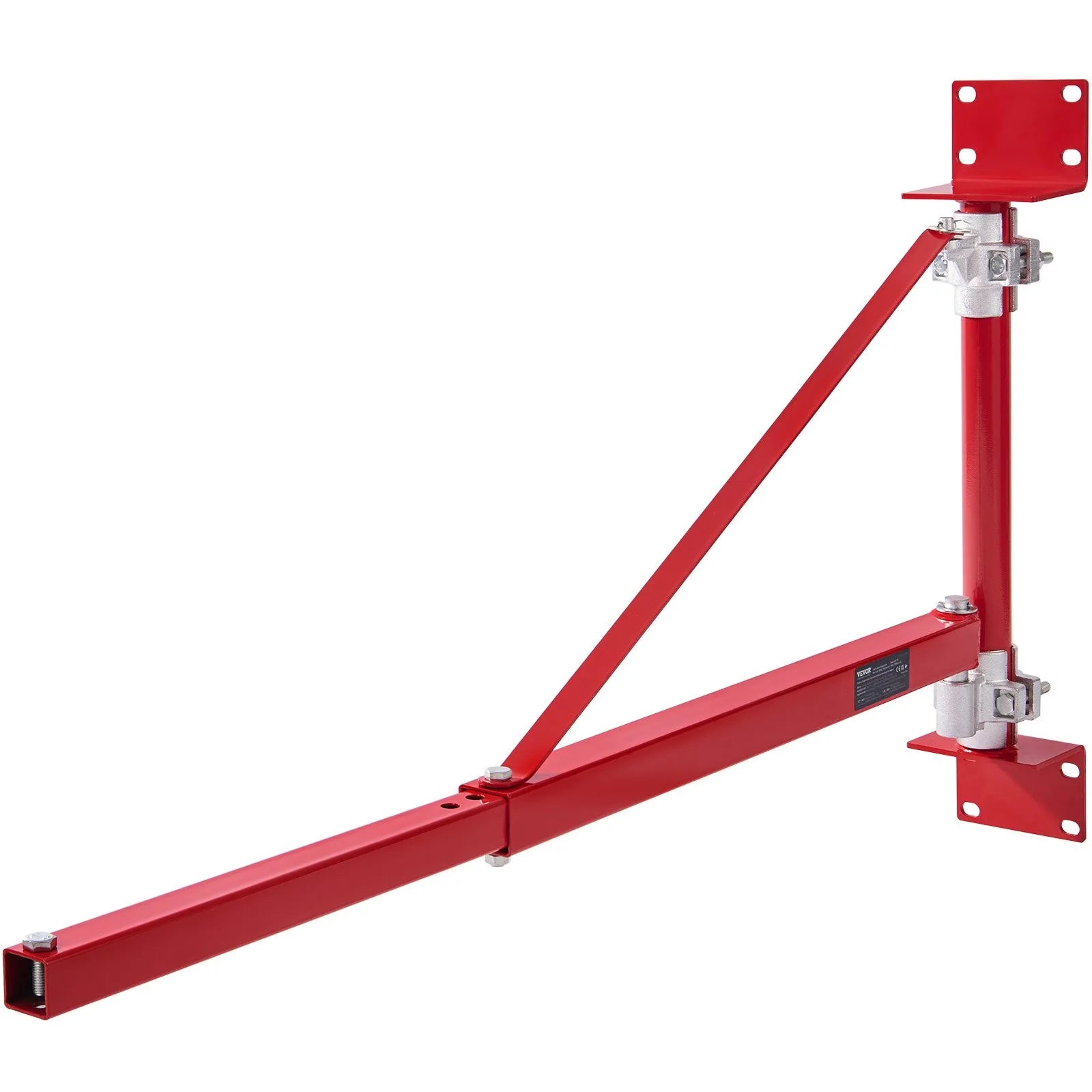 VEVOR Electric Hoist Support Arm, 660 lbs Max Load Capacity, Electric Hoist Holder Swing Arm with Pole, Steel Hoist Frame, 180° Swivel Scaffold Hoist Lifting Arm, Winch Hoist Arm for Workshop, Garage