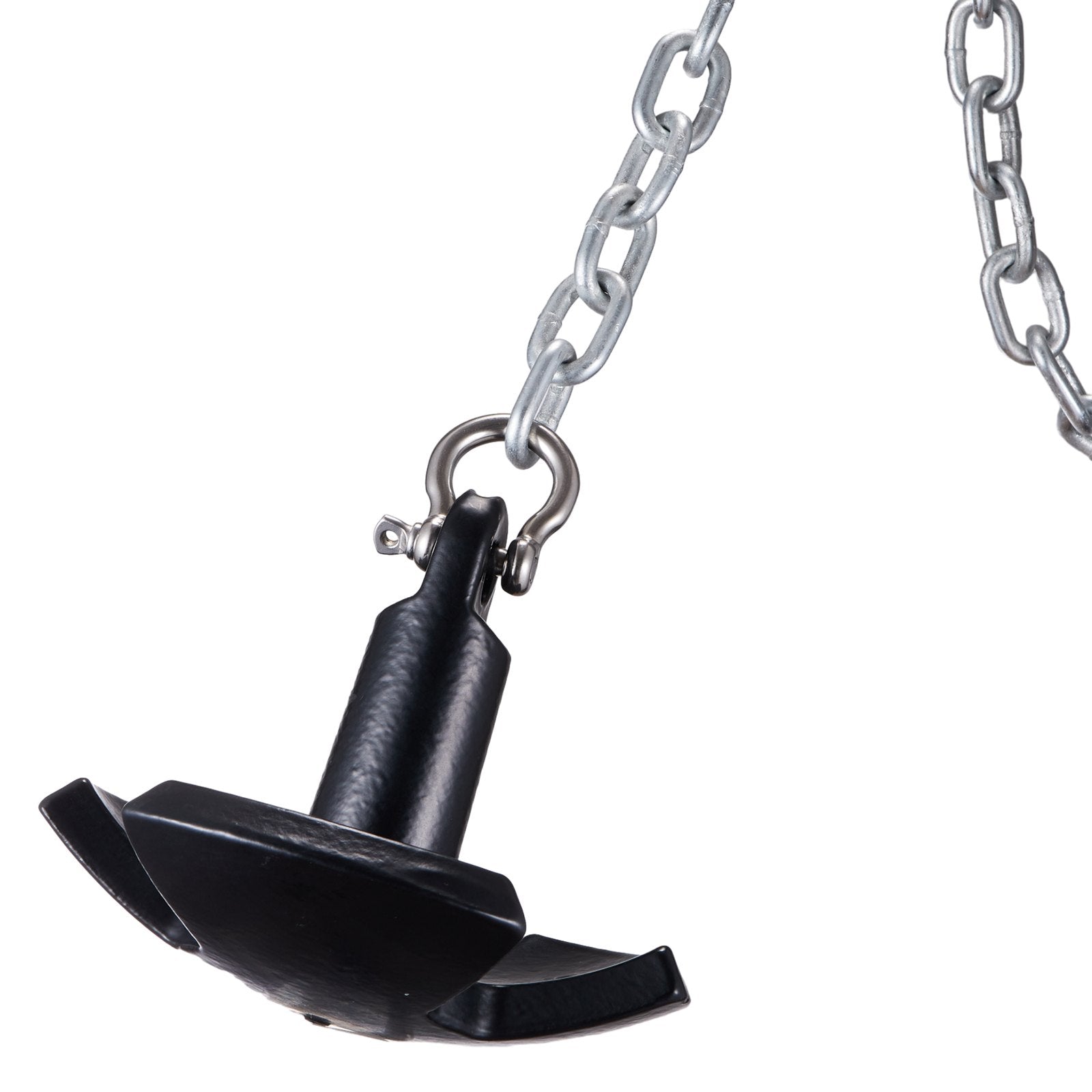 VEVOR River Anchor, 12 LBS Boat Anchor Cast Iron Black Vinyl-Coated with Shackle, Marine Grade Mushroom Anchor for Boats Up To 10 ft, Impressive Holding Power in River and Mud Bottom Lakes 