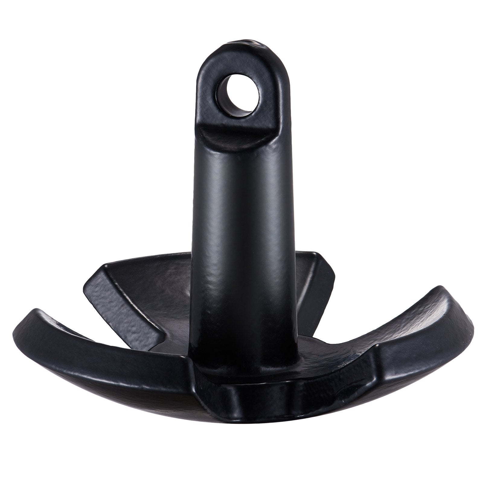 VEVOR River Anchor, 12 LBS Boat Anchor Cast Iron Black Vinyl-Coated with Shackle, Marine Grade Mushroom Anchor for Boats Up To 10 ft, Impressive Holding Power in River and Mud Bottom Lakes 