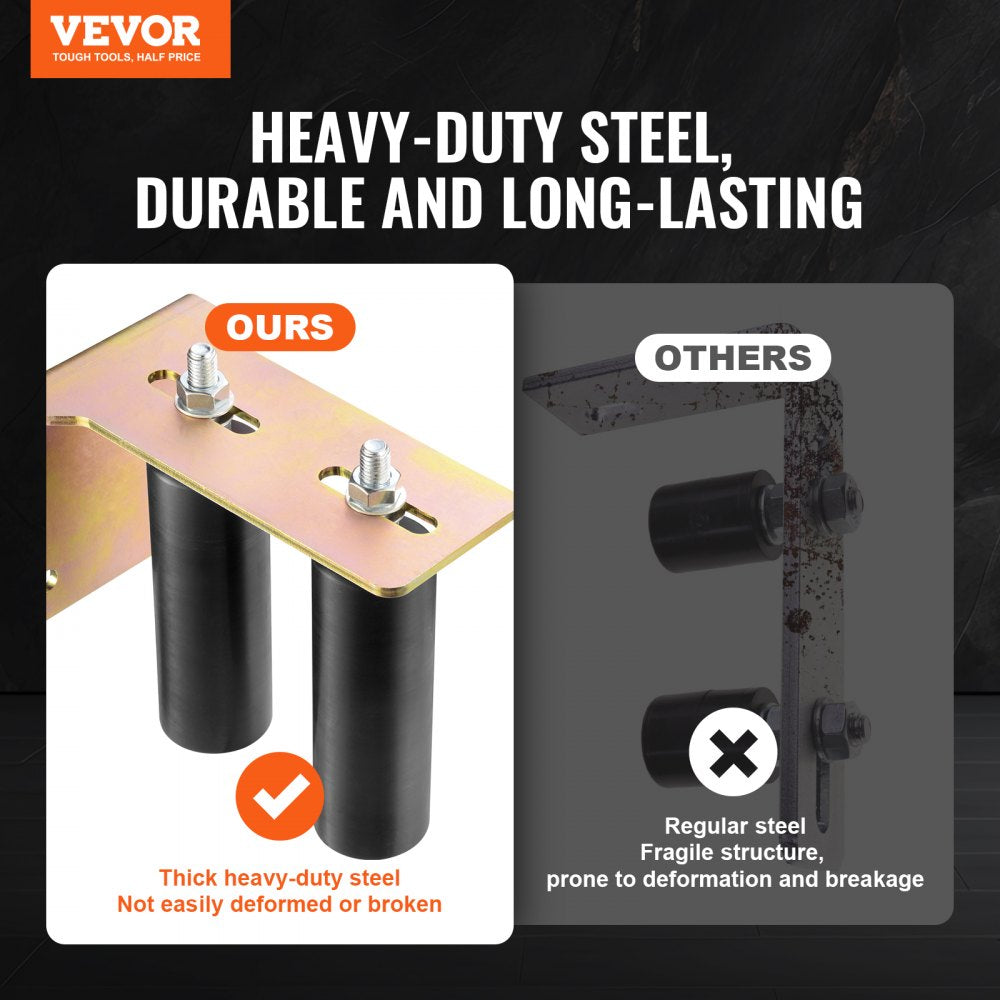 VEVOR Sliding Gate Kit 6” Rolling Hardware with L-Bracket Adjustable for Door 