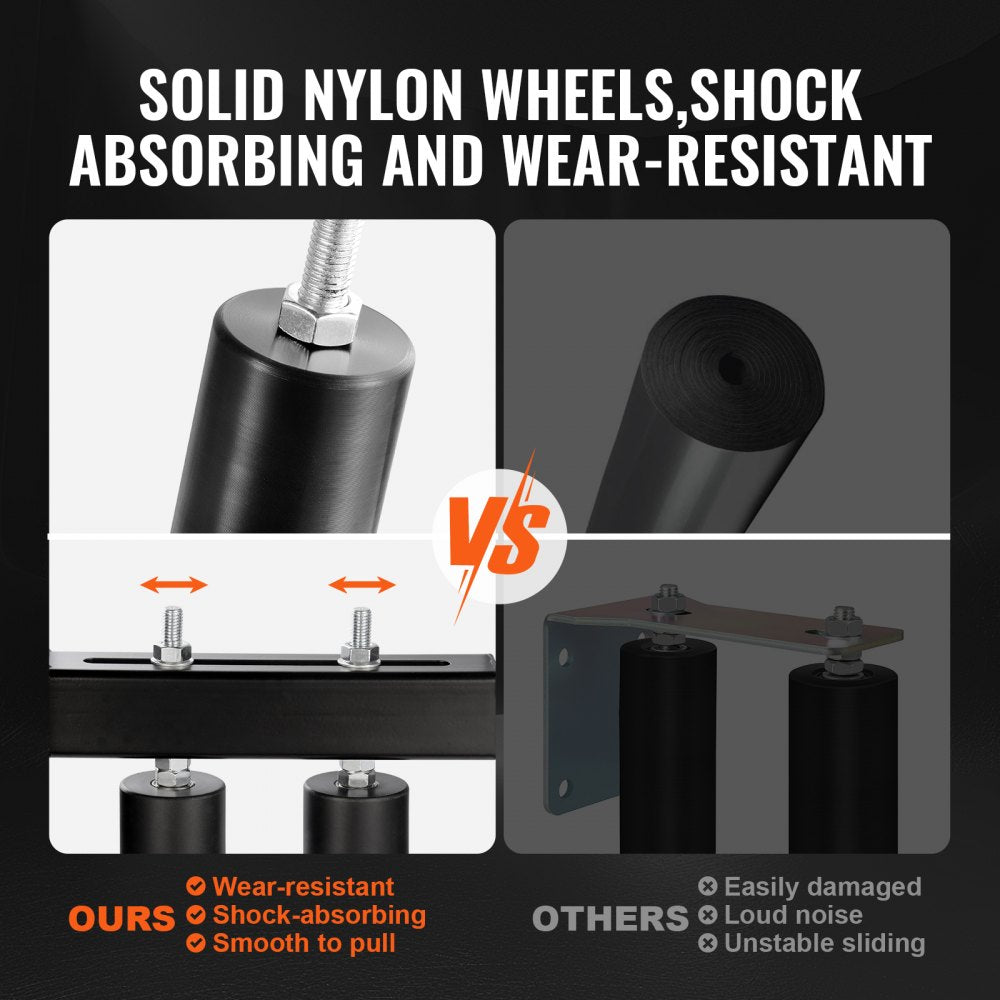 VEVOR Sliding Gate Kit 6” Rolling Hardware with T-Bracket Adjustable for Door 