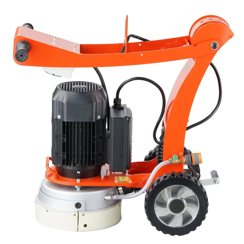 VEVOR Electric Concrete Floor Grinder 10" Walk-Behind Grinder 1.7HP Concrete Floor Polisher, 1300W Grinding Machine, 1720RPM Upgrade Brushless Motor Surfacing Grinder for Granite/Marble/Stones