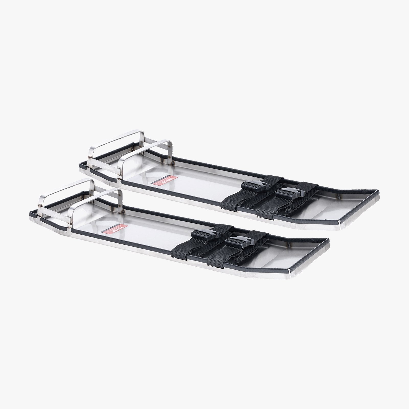VEVOR Concrete Knee Boards Stainless Steel, 28'' x 8'' Concrete Sliders, Knee Boards For Concrete, Concrete Knee Pads Pair Moving Sliders, with Board Straps for Cement and Concrete Finishing 