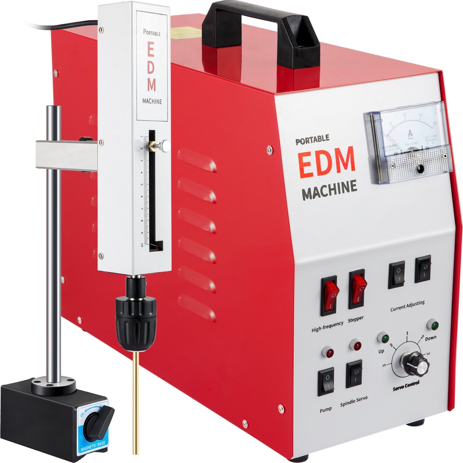 VEVOR Portable EDM Machine 800W EDM Tap Remover Depth Setting 0.039"-3.94" Tap Disintegrator Auto Shut-off EDM Remover 0.03"-0.39" Drill Drifts from Blind Hole Broken Taps Removal Machine for Taps 