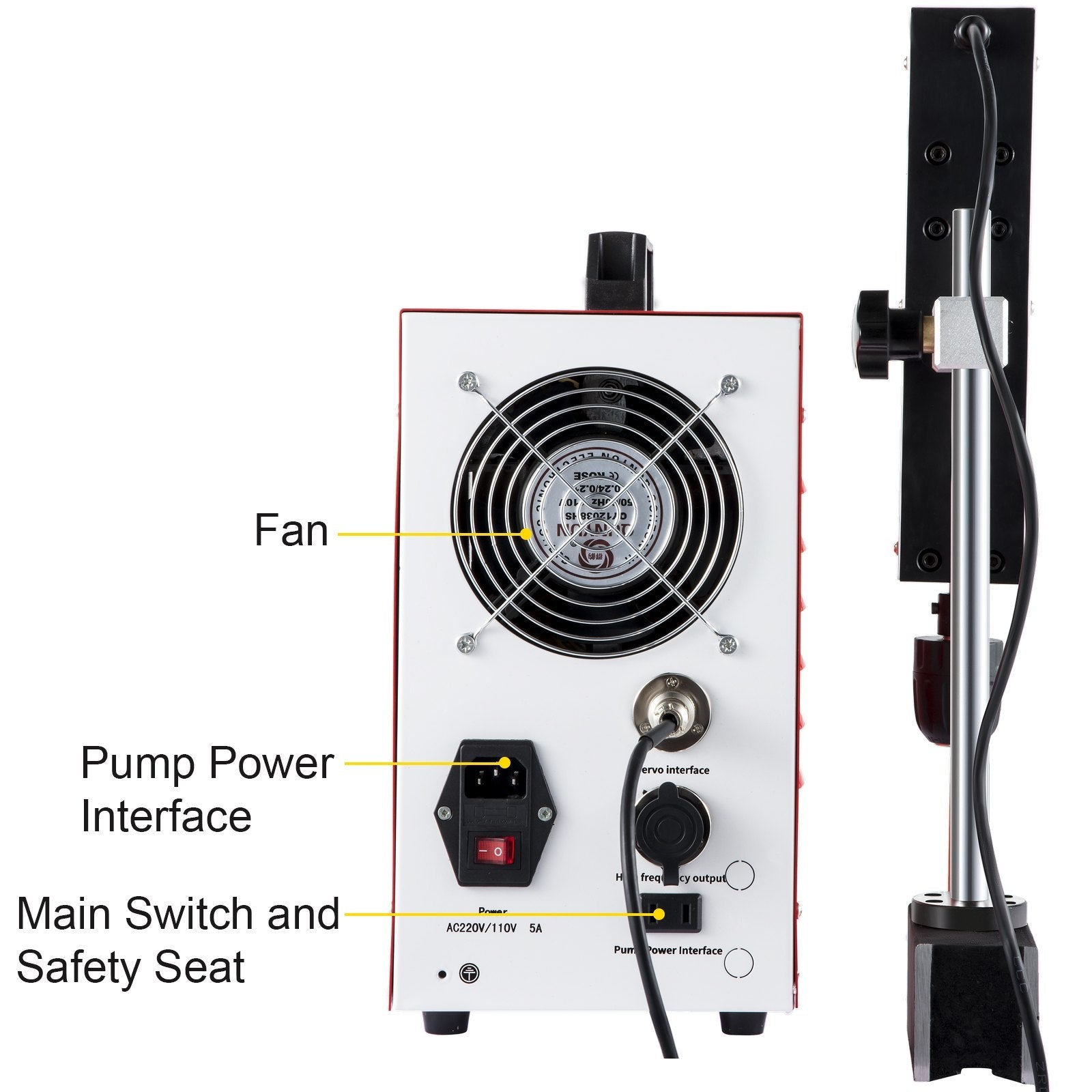 VEVOR Portable EDM Machine 800W EDM Tap Remover Depth Setting 0.039"-3.94" Tap Disintegrator Auto Shut-off EDM Remover 0.03"-0.39" Drill Drifts from Blind Hole Broken Taps Removal Machine for Taps 