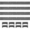 VEVOR E Track Tie Down Rail Kit, 2' Steel Rails, 4 Pack, Secure Cargo & Heavy Loads Up to 2000 lbs, Heavy Duty Etrack Rails with Screws for Garages, Vans, Trailers, Motorcycle Tie Downs, ATV Mountings