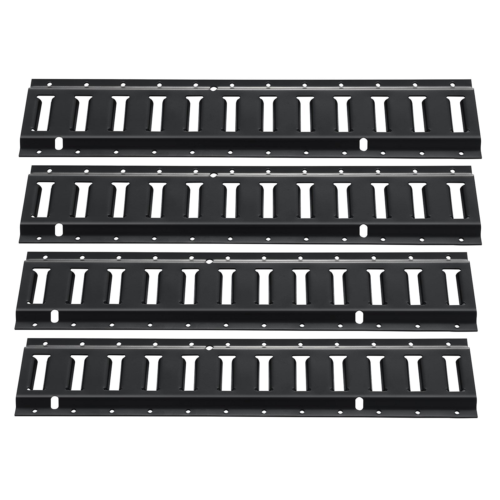 VEVOR E Track Tie Down Rail Kit, 2' Steel Rails, 4 Pack, Secure Cargo & Heavy Loads Up to 2000 lbs, Heavy Duty Etrack Rails with Screws for Garages, Vans, Trailers, Motorcycle Tie Downs, ATV Mountings 