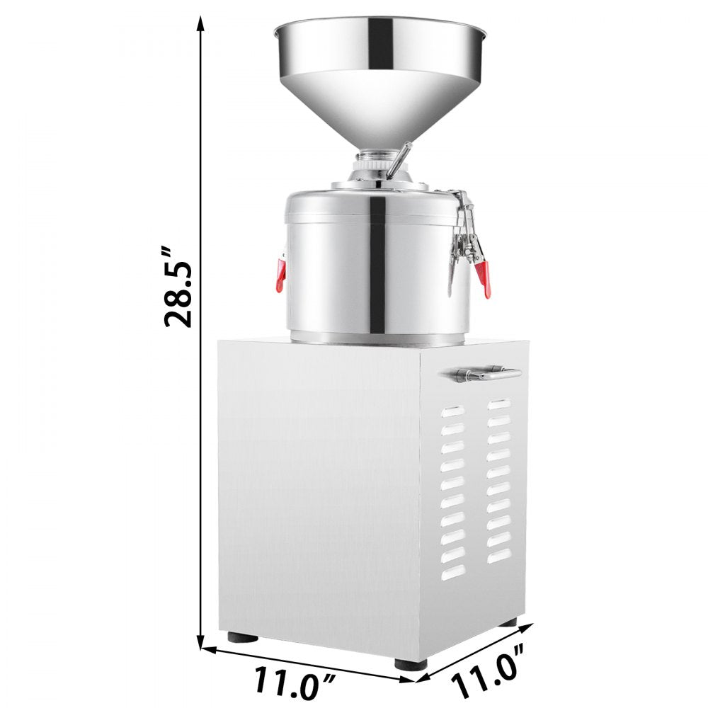 VEVOR Commercial Peanut Butter Maker 15 Kg/h, Electric Peanut Butter Maker 2850 r/min Stainless Steel, Peanut Butter Maker Machine 1100w for Peanut Sesame Walnut Butter 