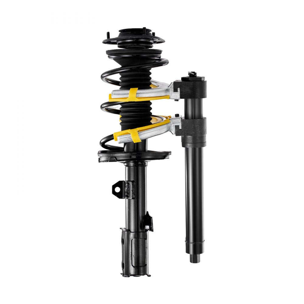 VEVOR Strut Spring Compressor Set, Macpherson Strut Spring Compressor Kit, Interchangeable Fork Strut Coil Extractor Remover Tool, with Yellow Protective Sleeve and Carrying Case 