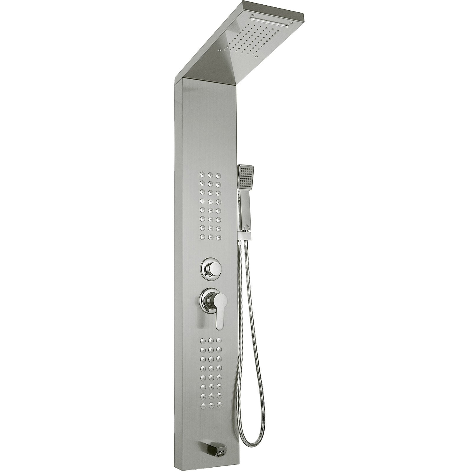 Multi-function Shower Panel Tower System With Spout Rainfall Waterfall Massage 