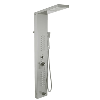Multi-function Shower Panel Tower System With Spout Rainfall Waterfall Massage 