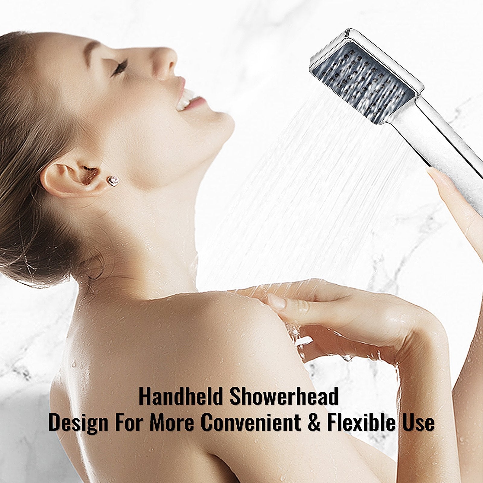 Multi-function Shower Panel Tower System With Spout Rainfall Waterfall Massage 