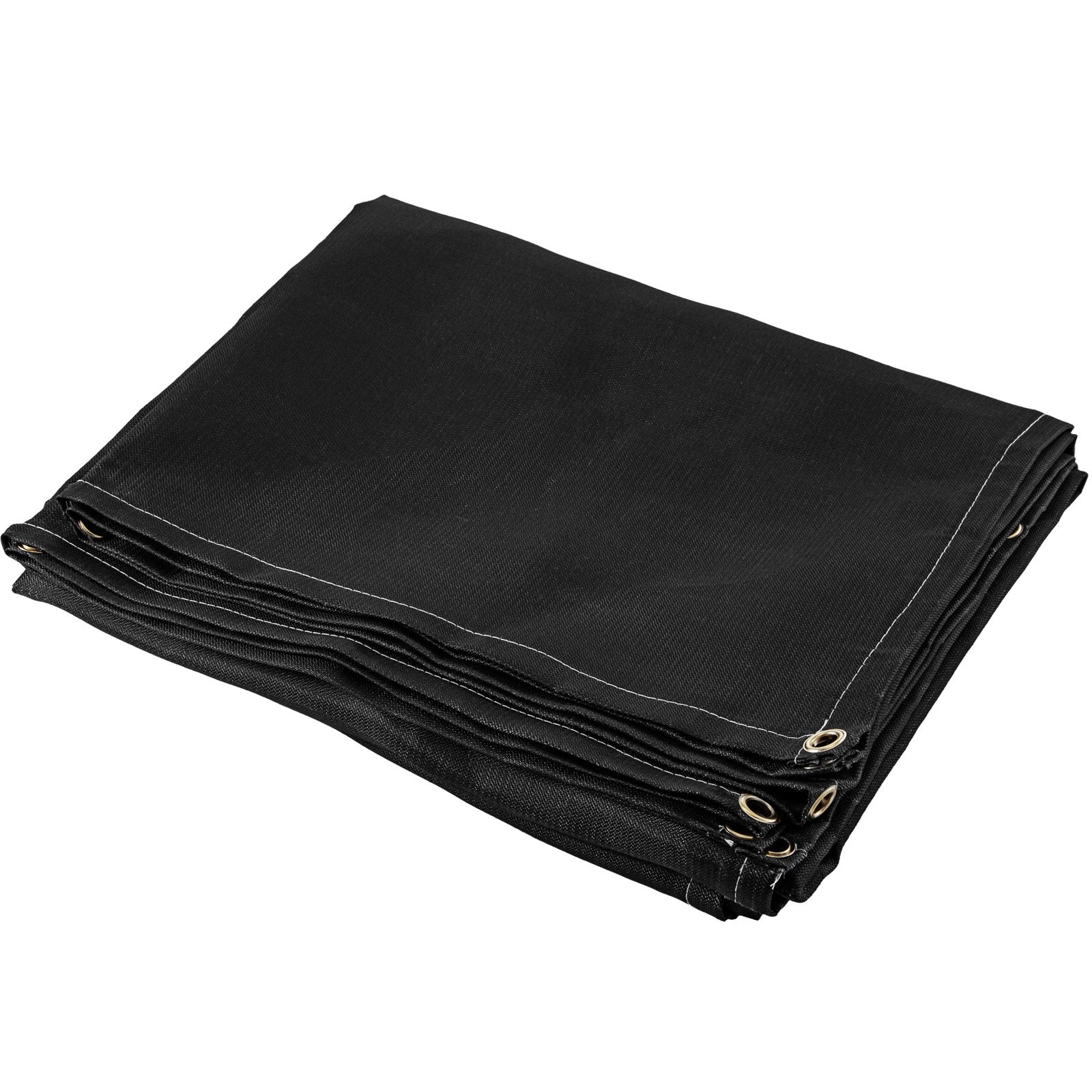 VEVOR 10 x 10 Ft Welding Blanket Black Fiberglass Blanket Portable Fiberglass Fire Retardant Blanket Welding Mat Welding Fireproof Thermal Resistant Insulation With Carry Bag 