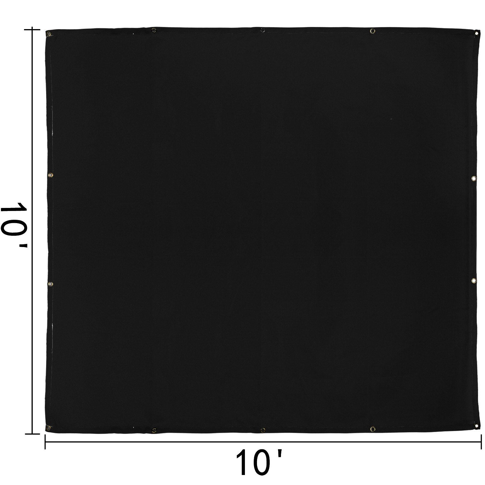 VEVOR 10 x 10 Ft Welding Blanket Black Fiberglass Blanket Portable Fiberglass Fire Retardant Blanket Welding Mat Welding Fireproof Thermal Resistant Insulation With Carry Bag 