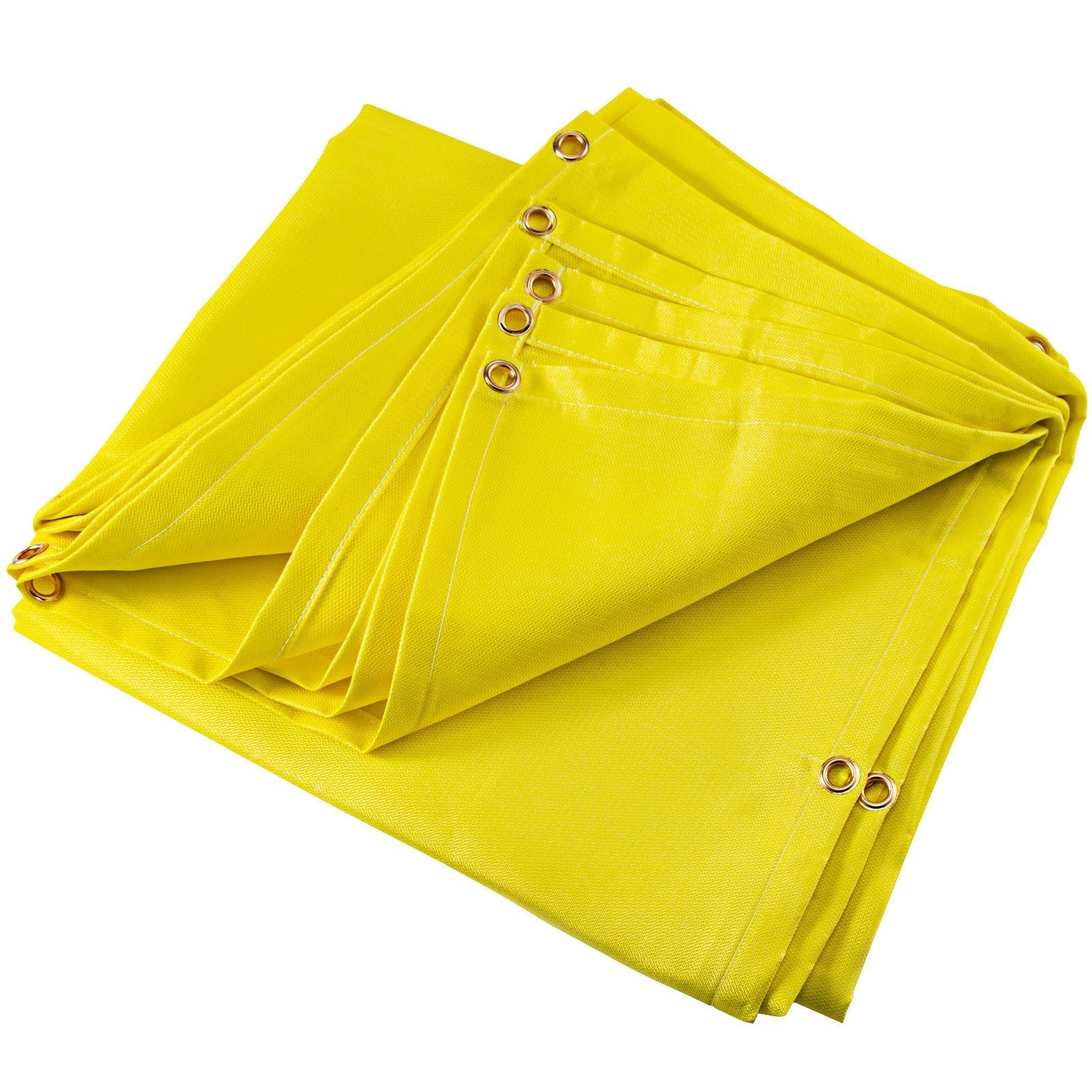 VEVOR 8 x 10 Ft Welding Blanket Gold Fiberglass Blanket Portable Fiberglass Fire Retardant Blanket Welding Mat Welding Fireproof Thermal Resistant Insulation With Carry Bag 