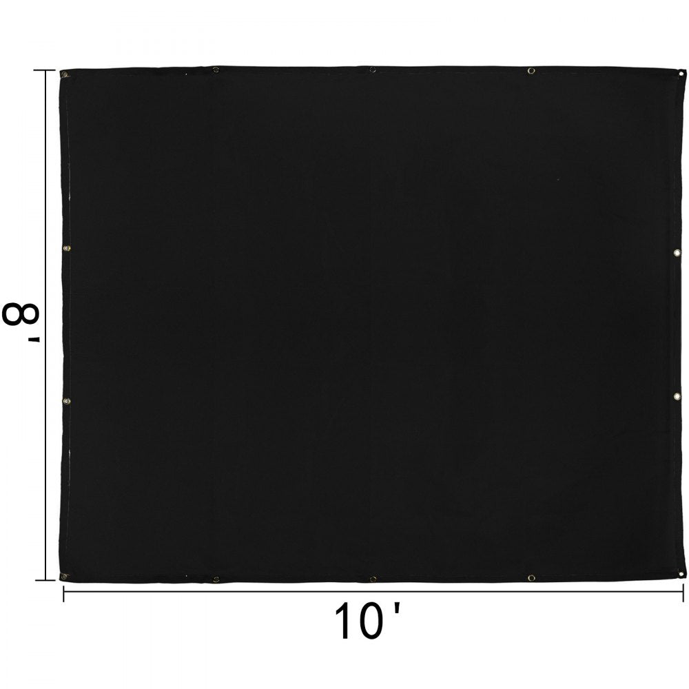 VEVOR 8 x 10 Ft Welding Blanket Black Fiberglass Blanket Portable Fiberglass Fire Retardant Blanket Welding Mat Welding Fireproof Thermal Resistant Insulation With Carry Bag 