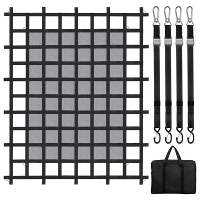 VEVOR Cargo Net Heavy Duty Cargo Net 72" x 57" Adjustable Buckles & S-Hooks 