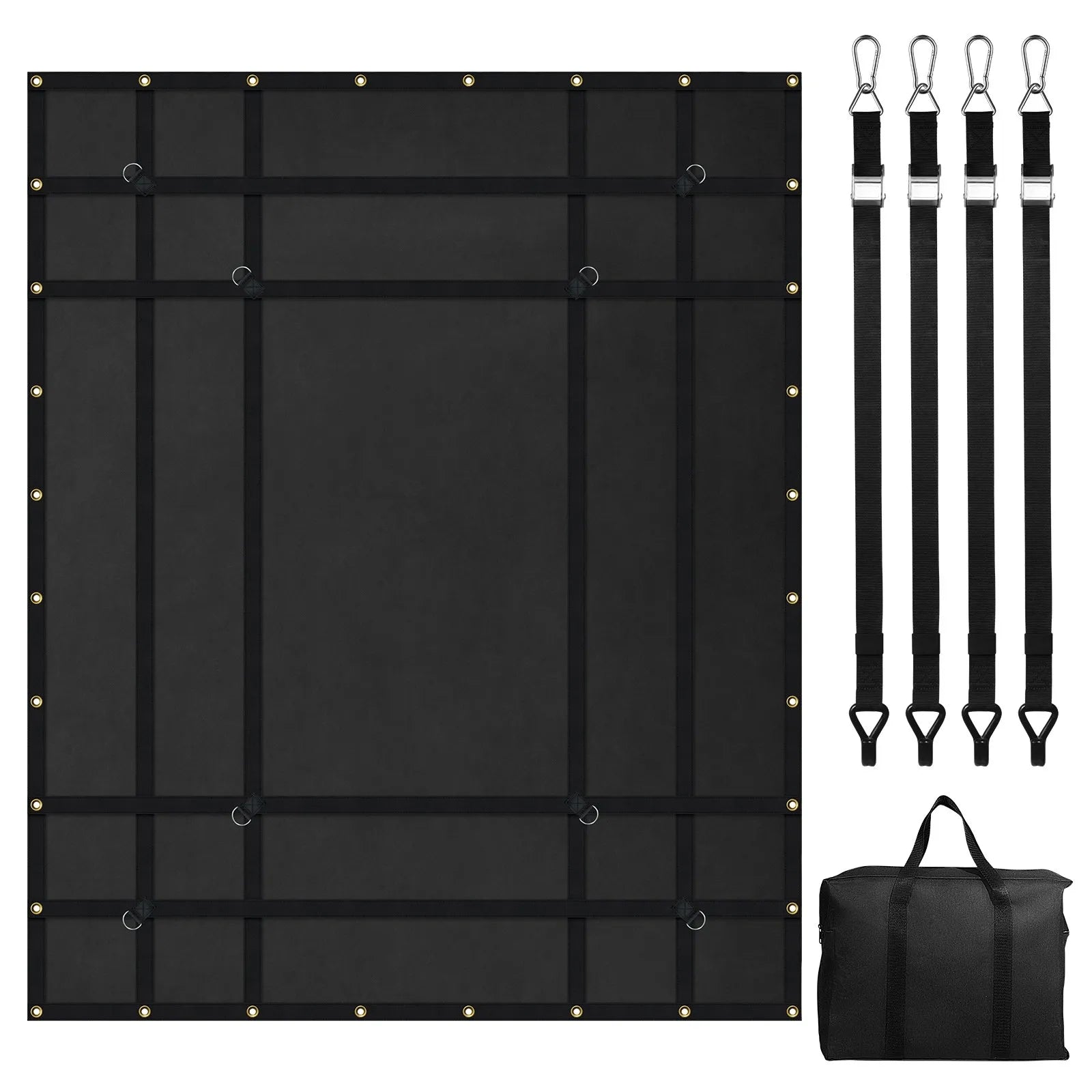 VEVOR Cargo Net Heavy Duty Cargo Net 72" x 57" Adjustable Buckles & S-Hooks