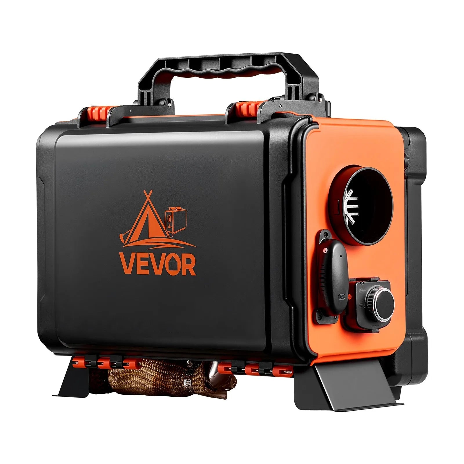 VEVOR Diesel Heater, 8KW, DC 12V/24V, All in One Portable Diesel Air Heater with Remote Control and LCD Screen, Fast Heating Low Noise, 1.2 Gal Fuel Tank for Trucks, Vans, RVs, Campers, and Garages 