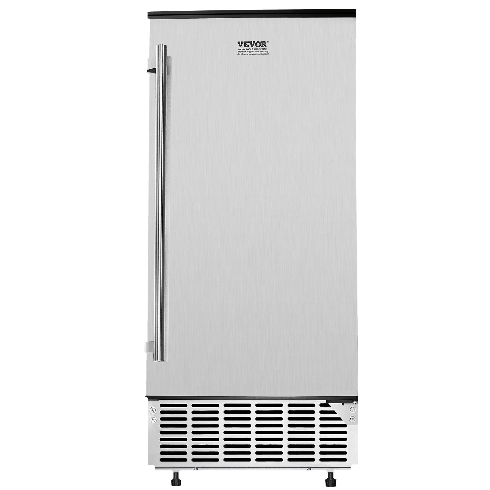VEVOR Undercounter Built-in Ice Maker 50 Lbs/Day Reversible Door Outdoor Use 