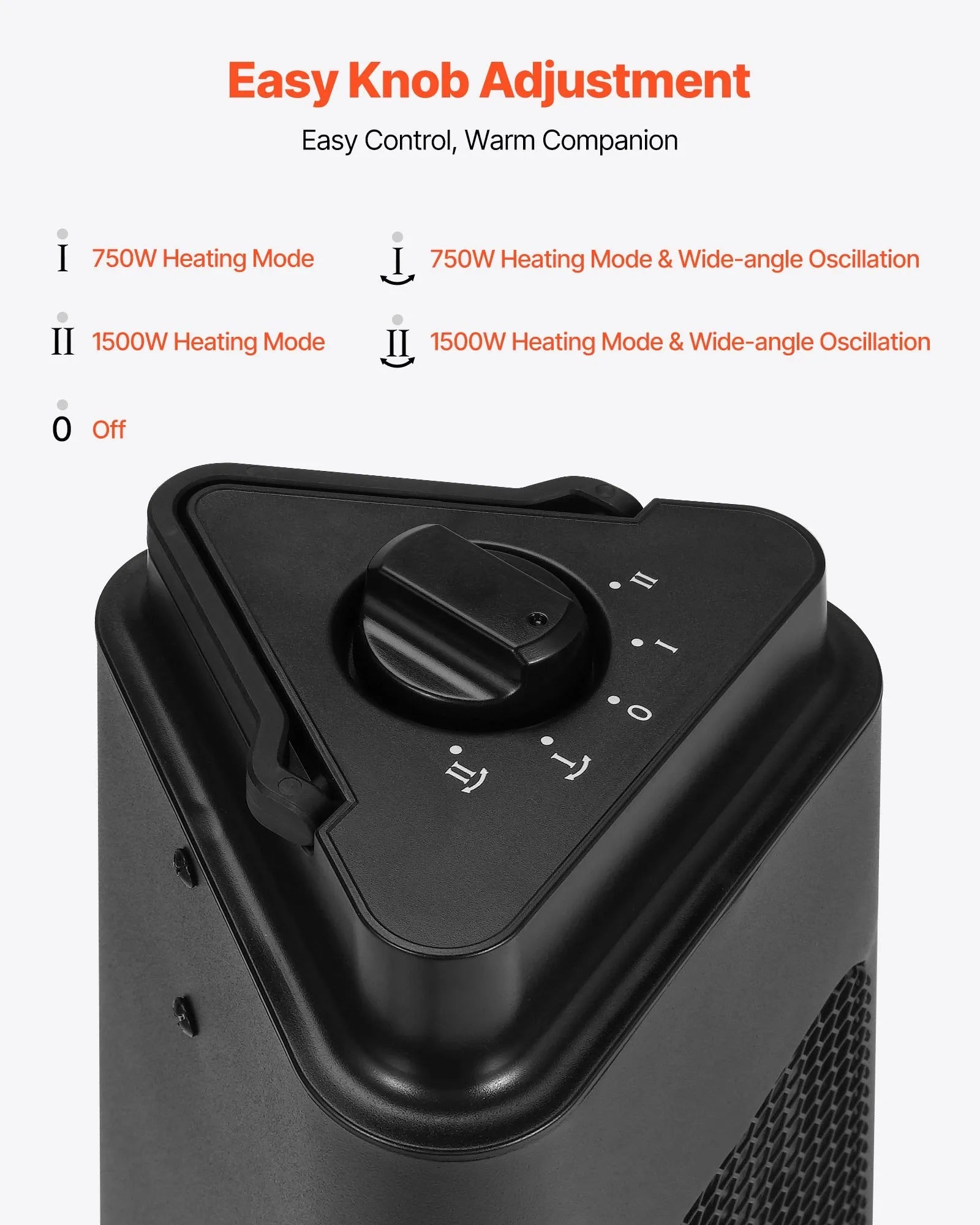 VEVOR Infrared Heater, 1500W Electric Space Heater with Remote Control & 3 Speeds & 24H Timer & Multiple Security Protections, Indoor/Outdoor for Bedroom,Studio,Porch,Dining Room,Studio 