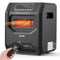 1500W Infrared Electric Space Heater with Remote Control, 3 Heat Settings & 12-Hour Timer – Black