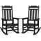 VEVOR Porch Rocker HIPS Outdoor Rocking Chair High Back 2 pcs 400 lbs Weight