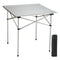 VEVOR Folding Camping Table, Outdoor Portable Side Tables, Lightweight Fold Up Table, Aluminum Ultra Compact Work Table with Carry Bag, For Cooking, Beach, Picnic, Travel, 24x16 inch, Silver