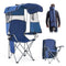 Folding Camping Chair with Canopy Shade, 330 lb Heavy-Duty