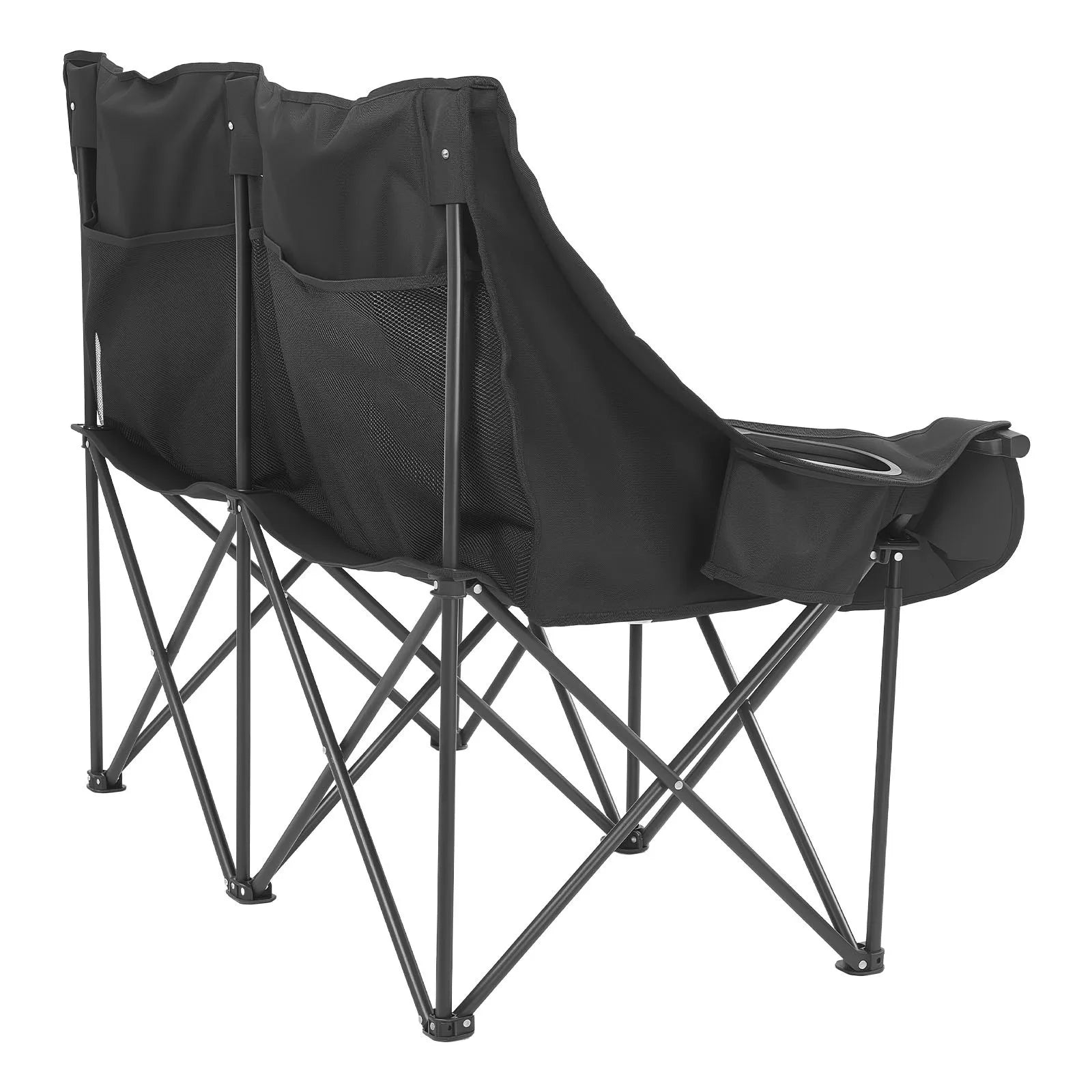 Double Camping Chair – Oversized Two-Person Folding Camp Chair with 660 lb Capacity, Cup Holders & Carry Bag