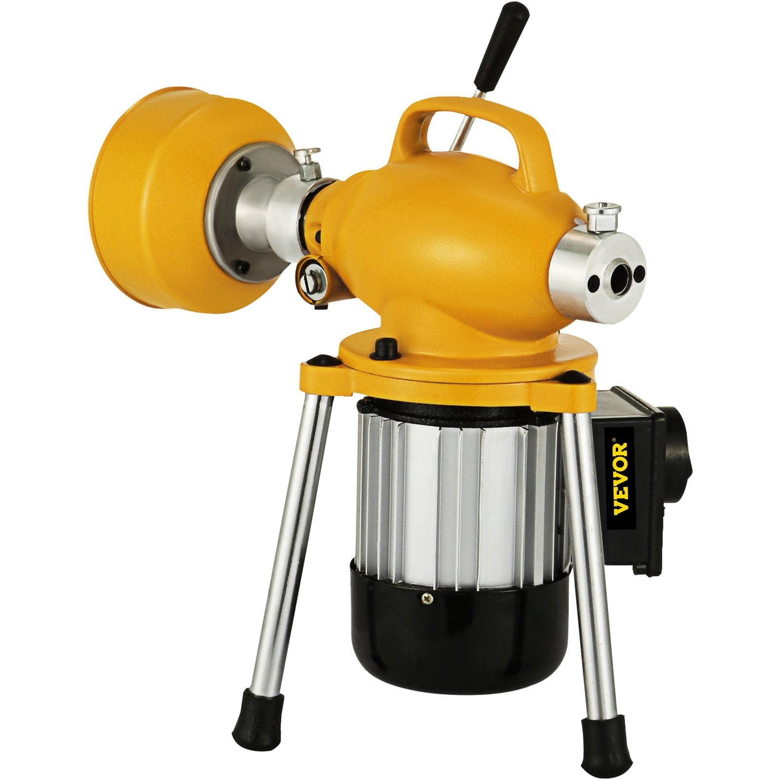 VEVOR Drain Cleaner Machine, 66Ft x2/3Inch Electric Drain Auger with 2 Cables for 3/4\" to 4\" Pipes, Power Spin with Autofeed Function & 6 Cutters, Sewer Snake for Toilet Sewer Bathroom Sink Shower 