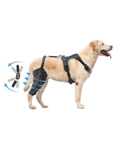 VEVOR Dog Knee Brace for Right Hind Leg Adjustable ACL Dog Leg Brace Pain Relief 