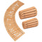 VEVOR 7 ft L x 17 in W Curved Wooden Garden Pathway Roll Out Garden Walkway