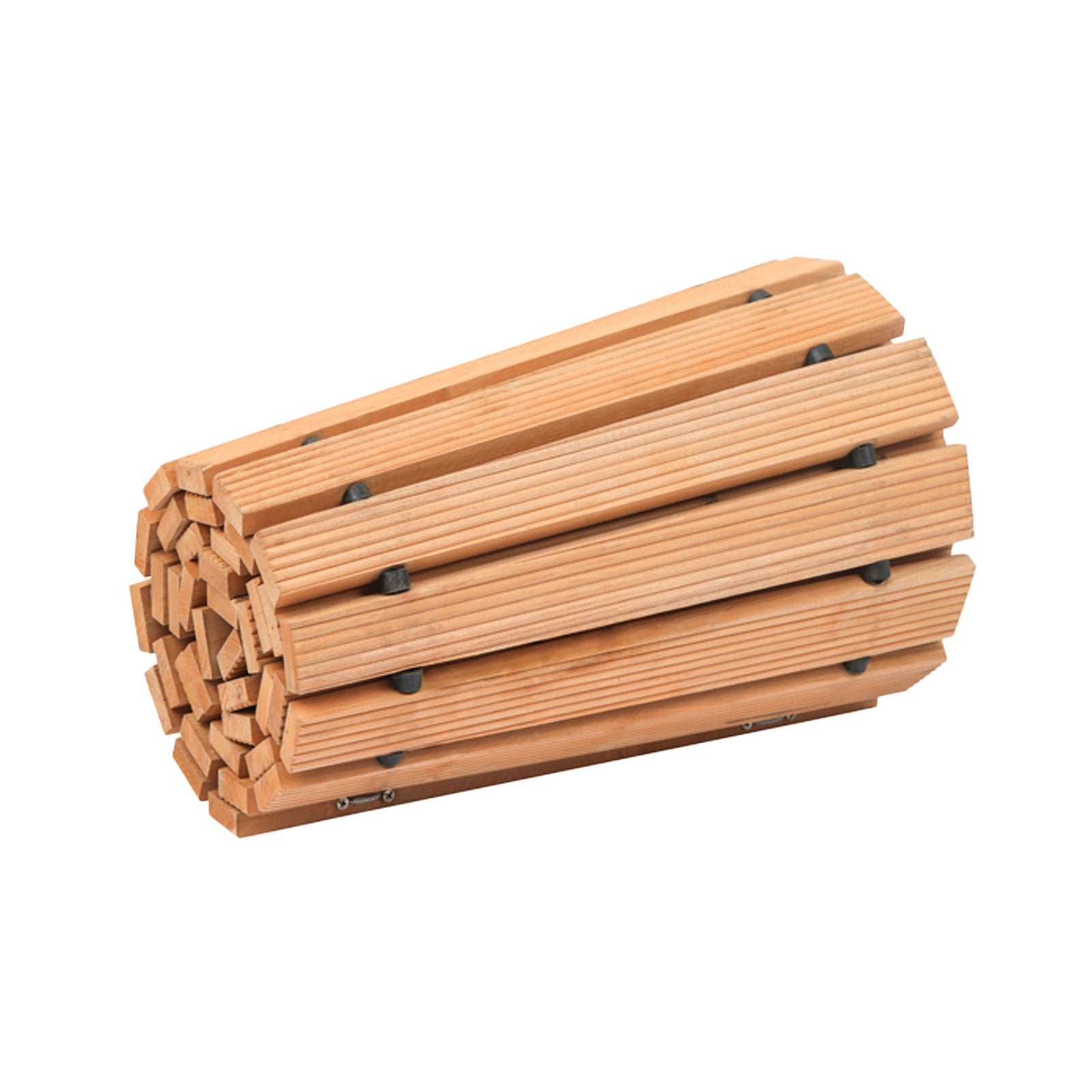 VEVOR 7 ft L x 17 in W Curved Wooden Garden Pathway Roll Out Garden Walkway 