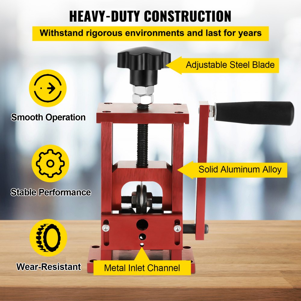 VEVOR Electric Wire Stripping Machine, Portable Scrap Wire Stripping Tool with Gear Motor, Automatic Wire Stripper Compact Aluminum Alloy Structure for Scrap Copper Recycling 1.5mm-20mm in Diameter 