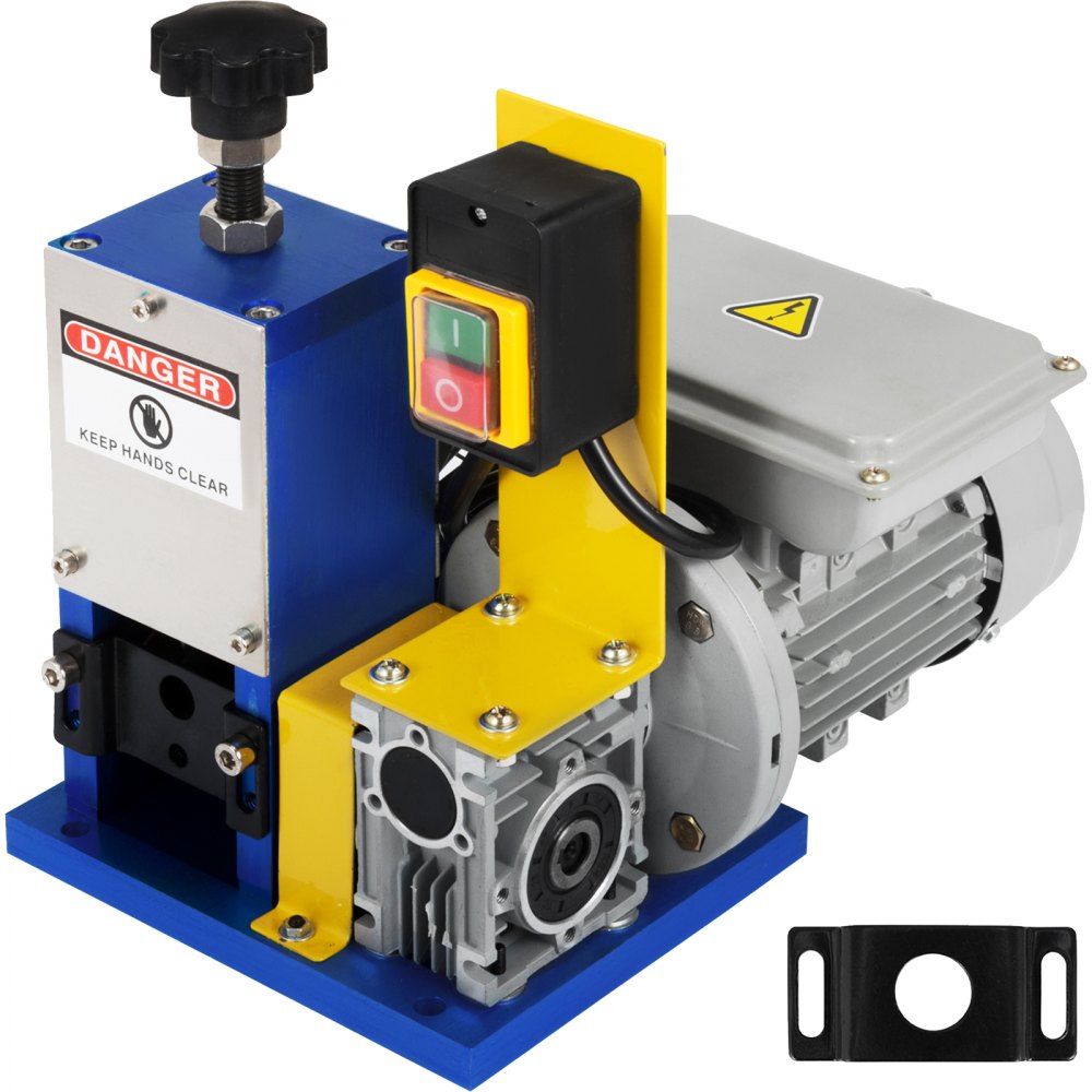 VEVOR Automatic Electric Wire Stripping Machine 0.05"-0.98",Portable Dark Blue Wire Stripper, Wire Stripping Machine Tool for Scrap Copper Recycling (Dark Blue) 