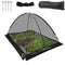 VEVOR Pond Cover Dome Garden Pond Net 10x14 FT Black Netting Covers for Leaves