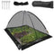 VEVOR Pond Cover Dome Garden Pond Net 9x12 FT Black Netting Covers for Leaves