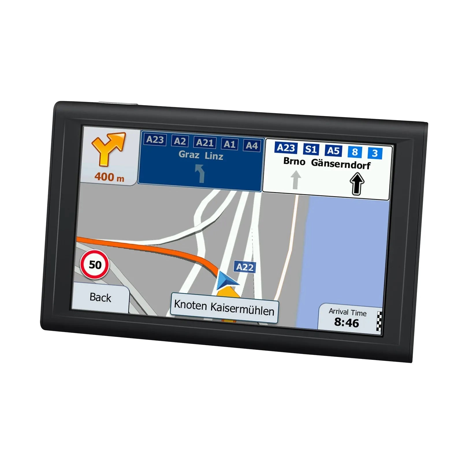 VEVOR GPS Navigator for Car, 9 inch Touch Screen 16GB GPS Navigation System with Built-in Dash Cam, Voice Turn-by-Turn Guidance, Speed and Red Light Warning, Custom Truck Routing, for Car Truck RV 