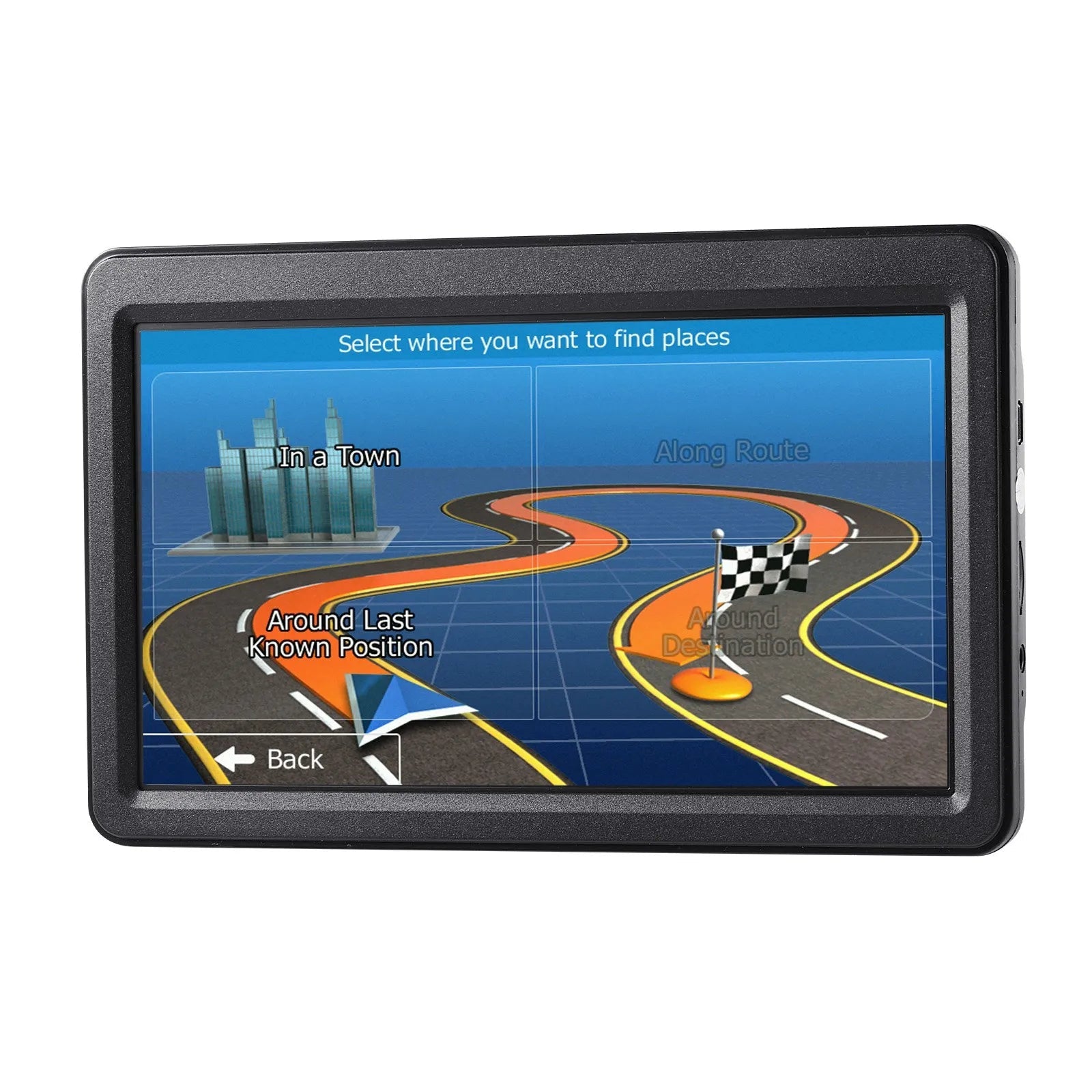 VEVOR GPS Navigator for Car, 7 inch Touch Screen 16GB GPS Navigation System with Lifetime Map Updates, Voice Turn-by-Turn Guidance, Speed and Red Light Warning, Custom Truck Routing, for Car Truck RV 